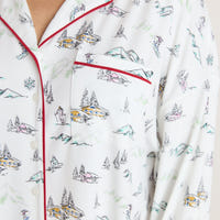 Alpine Dreams Pyjama Shirt - Ski-print