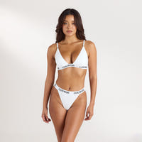 Bamboo Triangle BH - Effen Wit