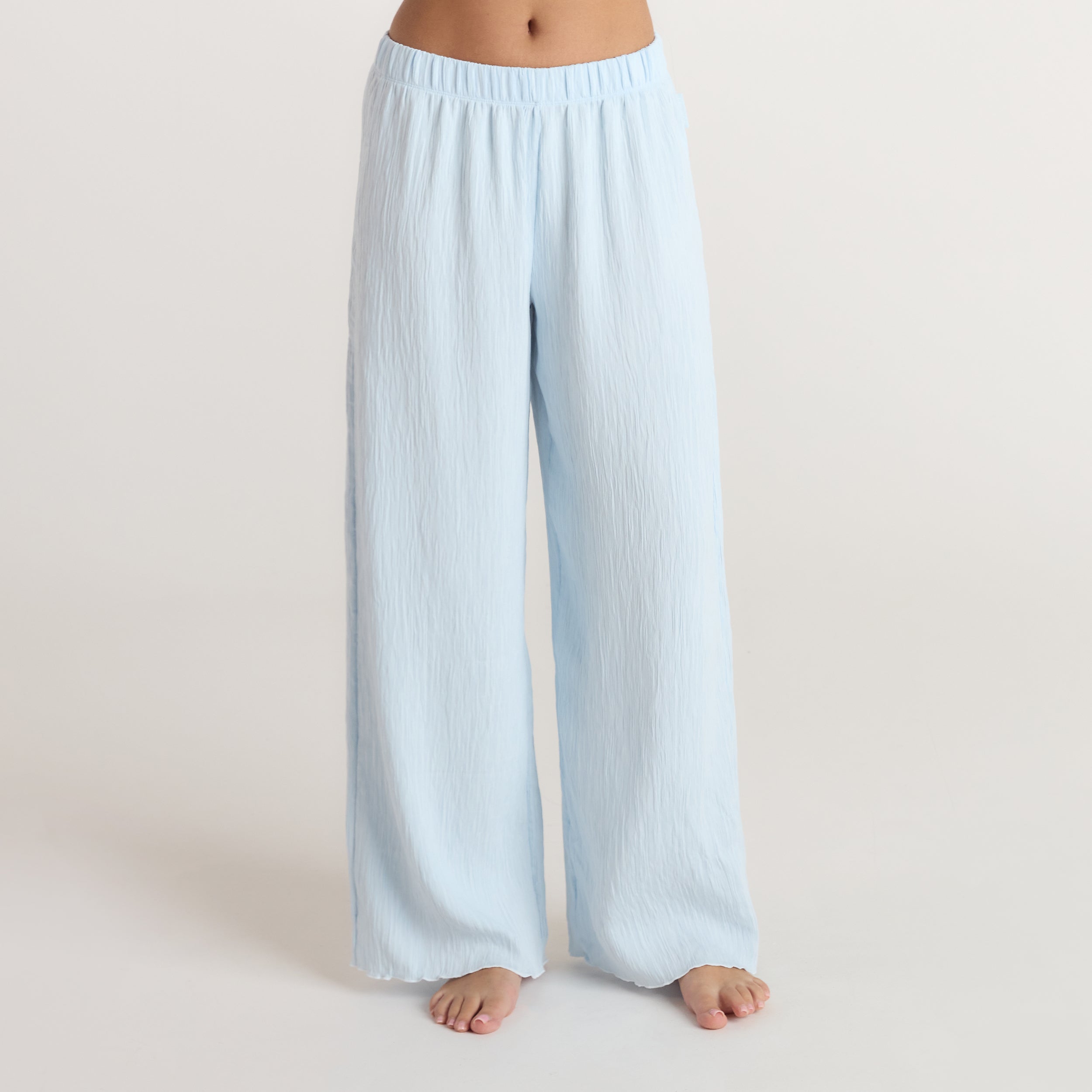 Crinkle Pyjamabroek - Blauw