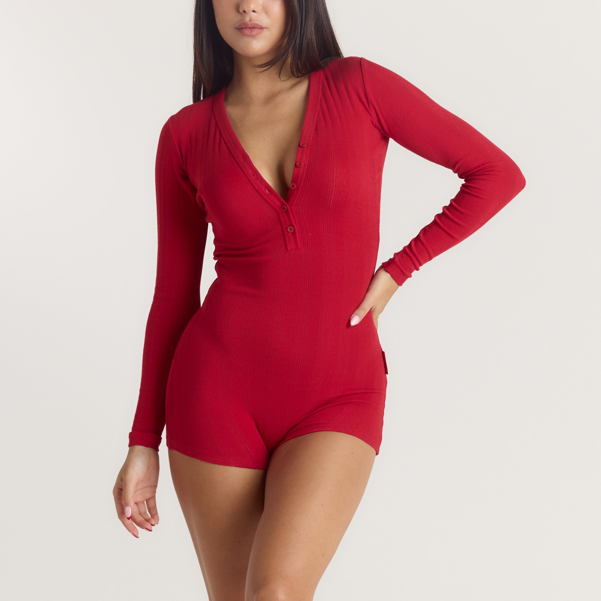 Alpine Dreams Pointelle Romper - Kastanjebruin