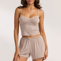 Modal Cami Pyjama Top - Bruin Marl
