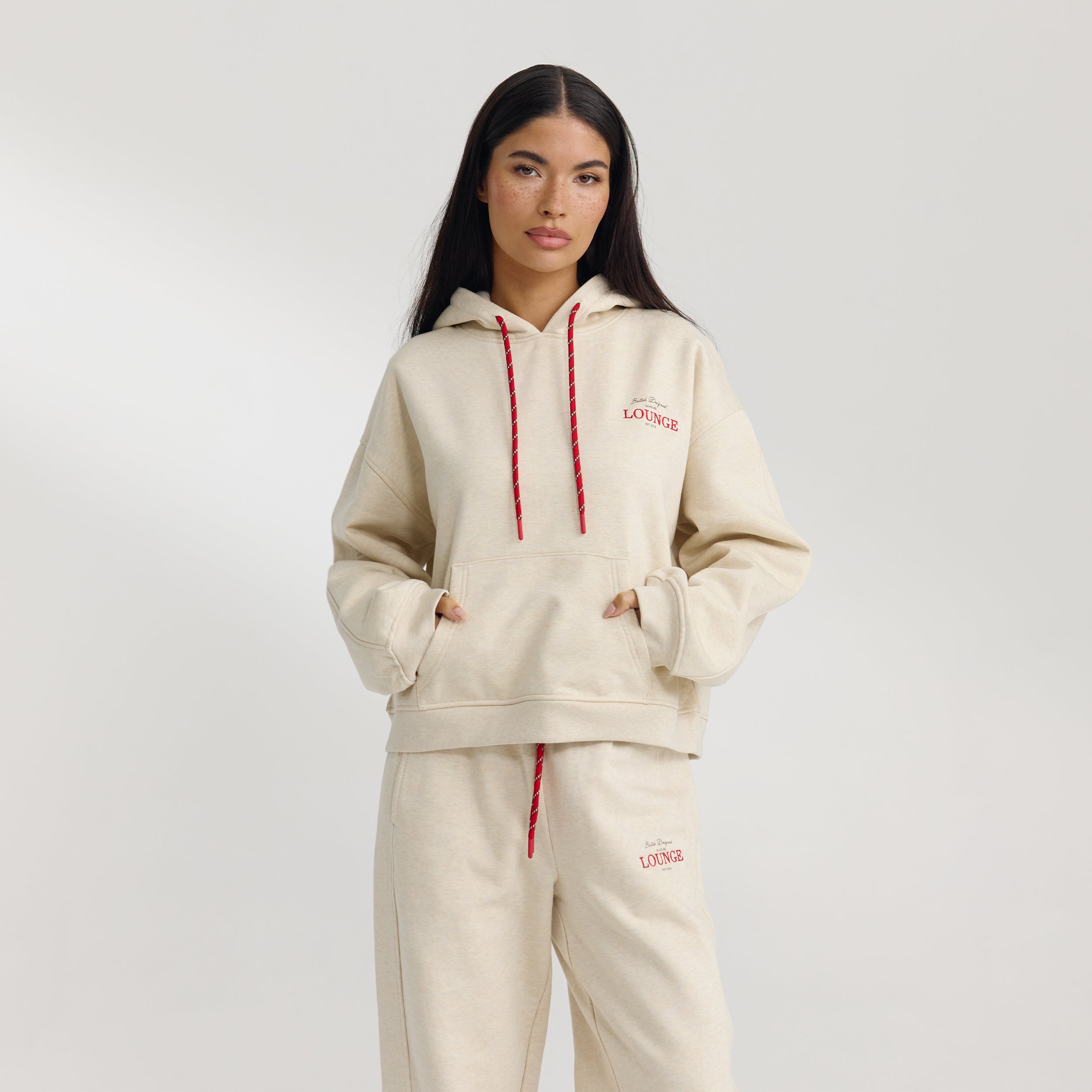 Oversized Hoodie - Havermout Marl alternate