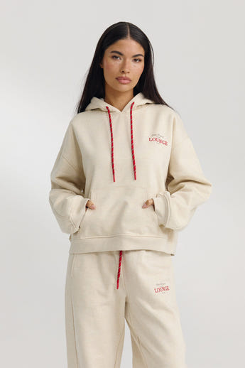 Oversized Hoodie - Havermout Marl alternate