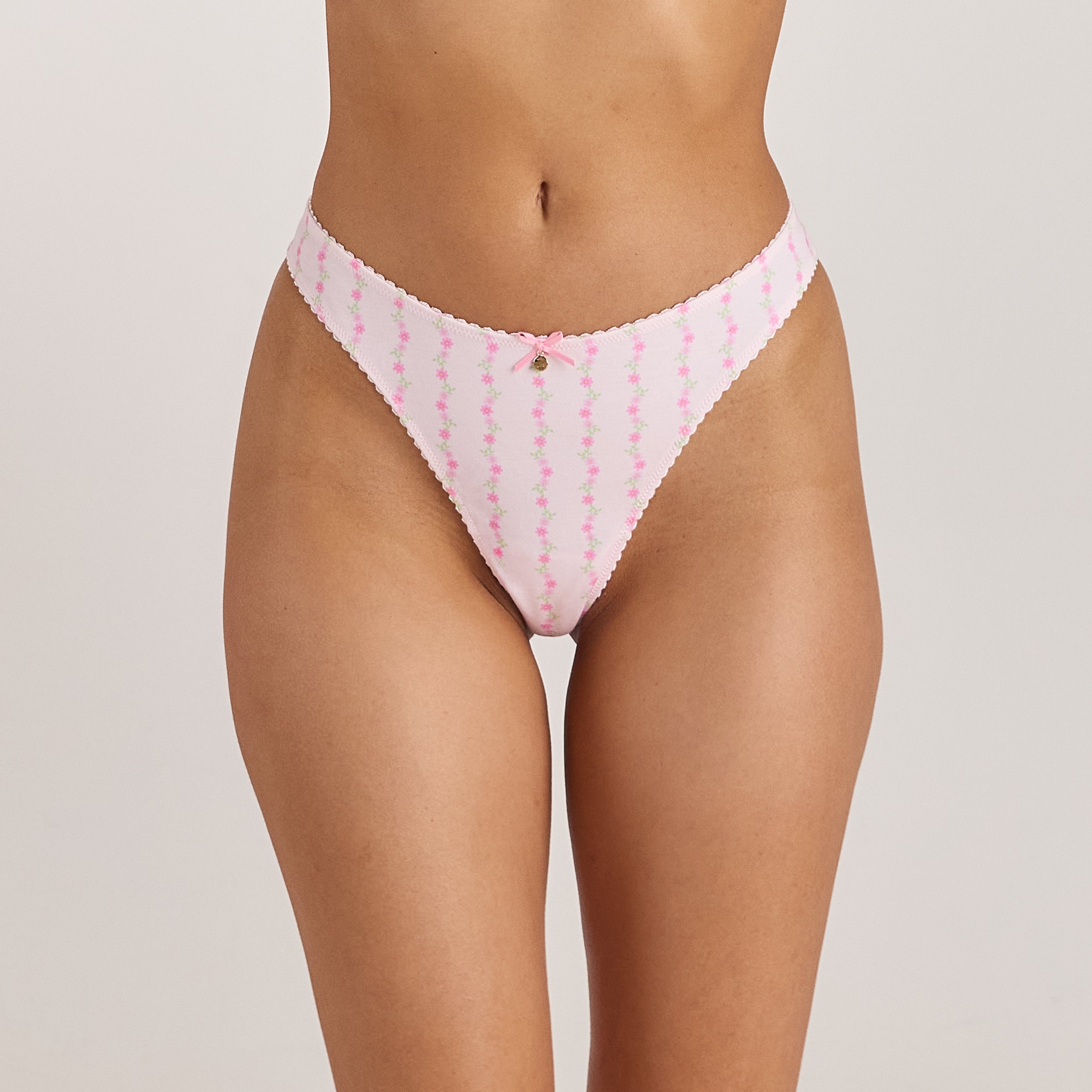 Cotton Kisses Strings (3-pack) | Cotton Kisses Strings (3-pack) - Roze Print