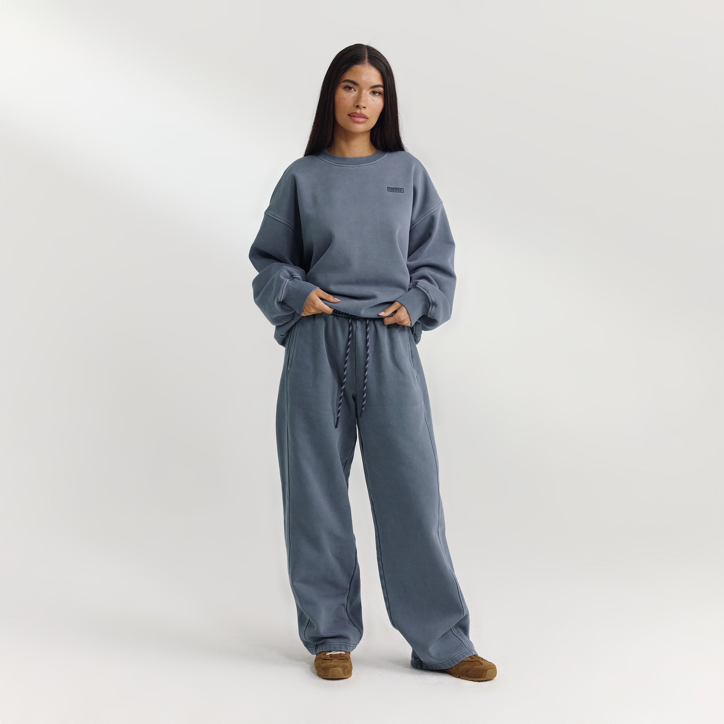 Oversized Trui - Gewassen Blauw alternate