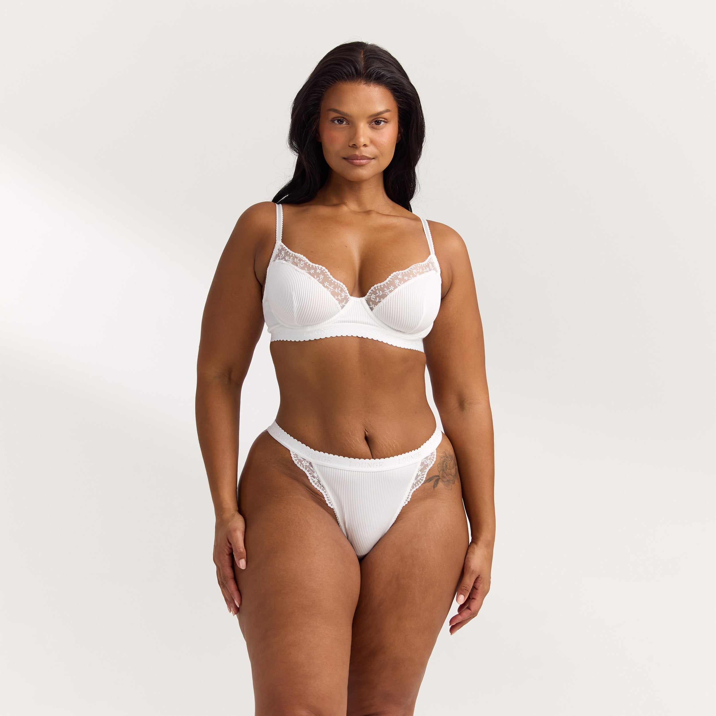Ribbed Balcony BH | Ribbed Balcony BH - Wit