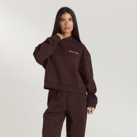 Lounge Living Hoodie - Chocolade