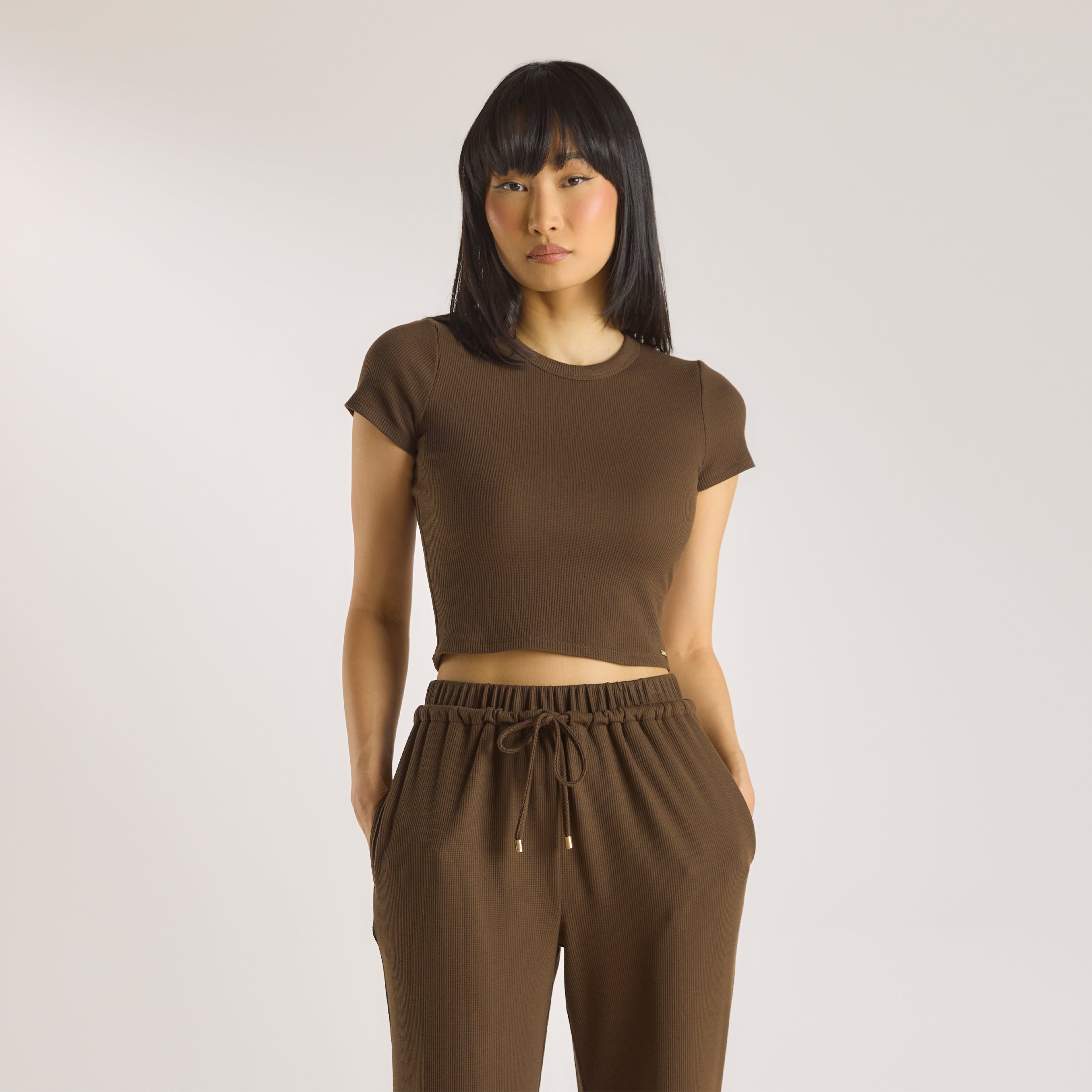 Waffle Baby Tee - Chocolade