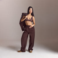 Lounge Living Rechte Joggingbroek - Chocolade