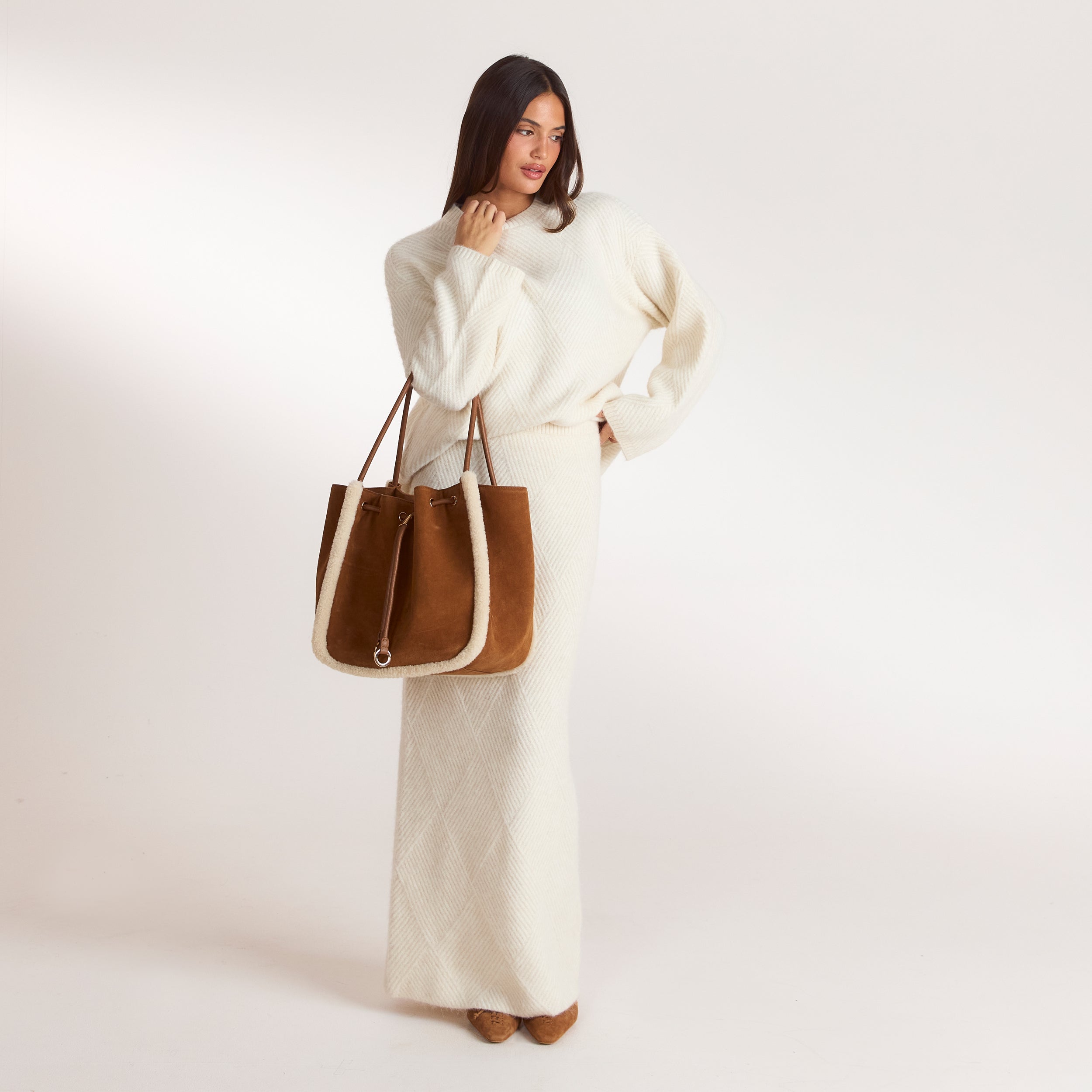 Clem Tote Bag | Clem Tote Bag - Kastanjekleurig