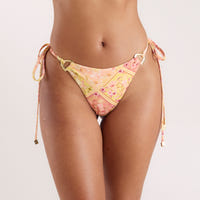 Celestial Tie-Side Bikini String - Celestial Print