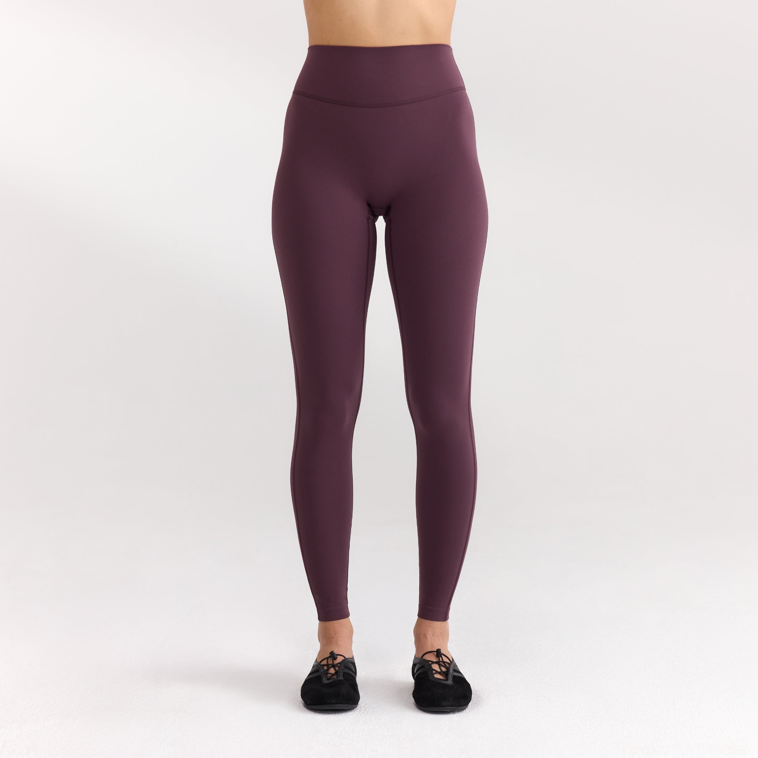 ContourSoft™ Klassieke Legging - Kersenrood