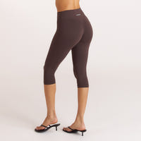 ContourSoft Capri Leggings - Donker Chocoladekleurig