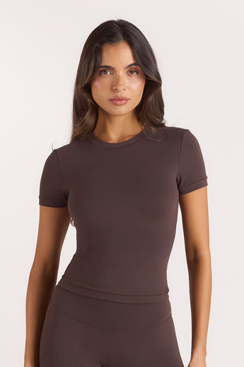 ContourSoft™ Short Sleeve T-Shirt - Donker Chocoladekleurig