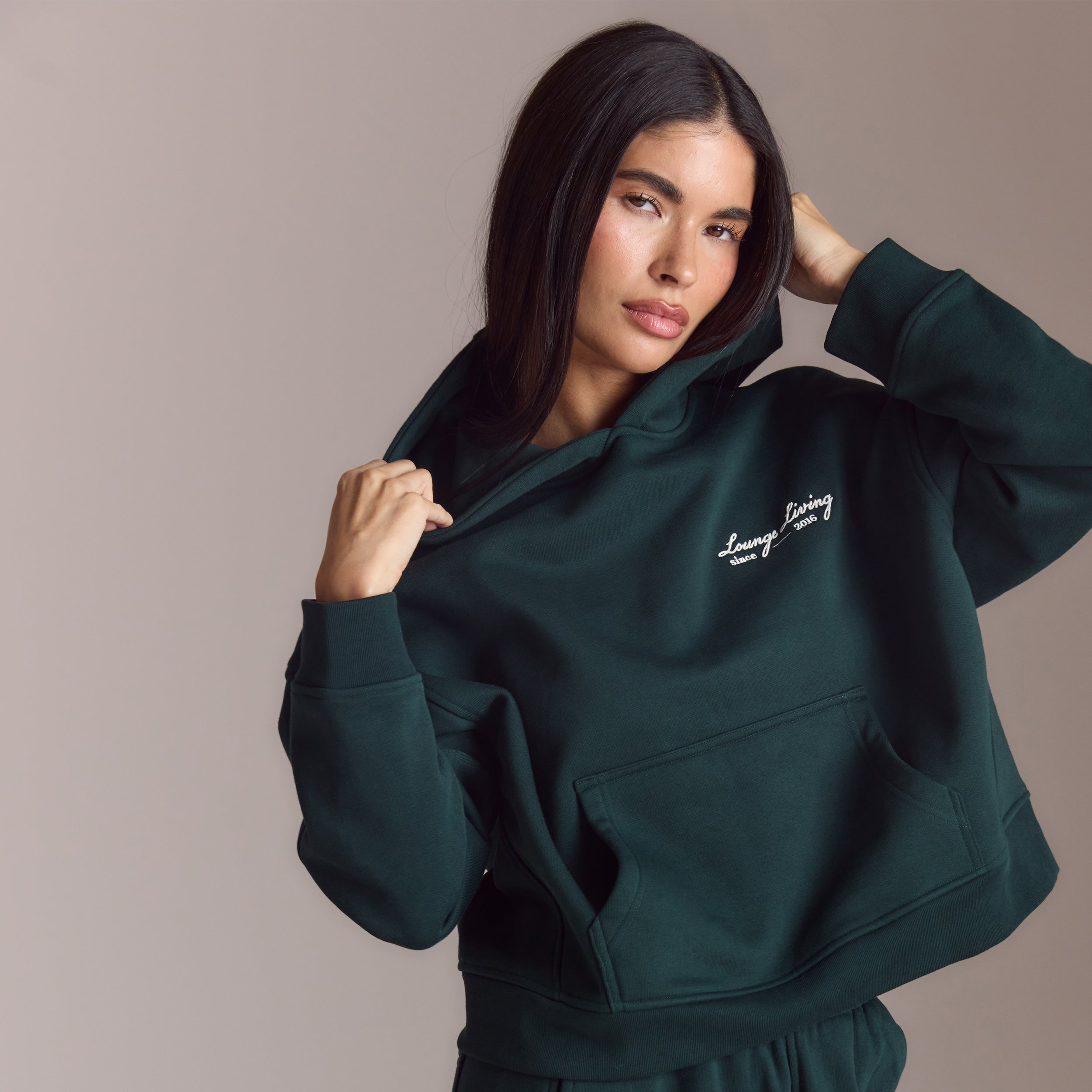 Lounge Living Hoodie - Bosgroen