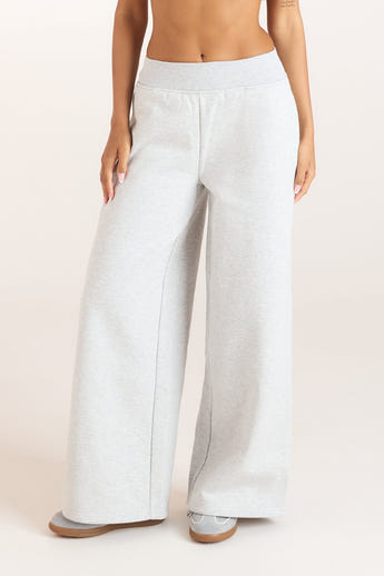 Joggingbroek met rechte pijpen - Grijs