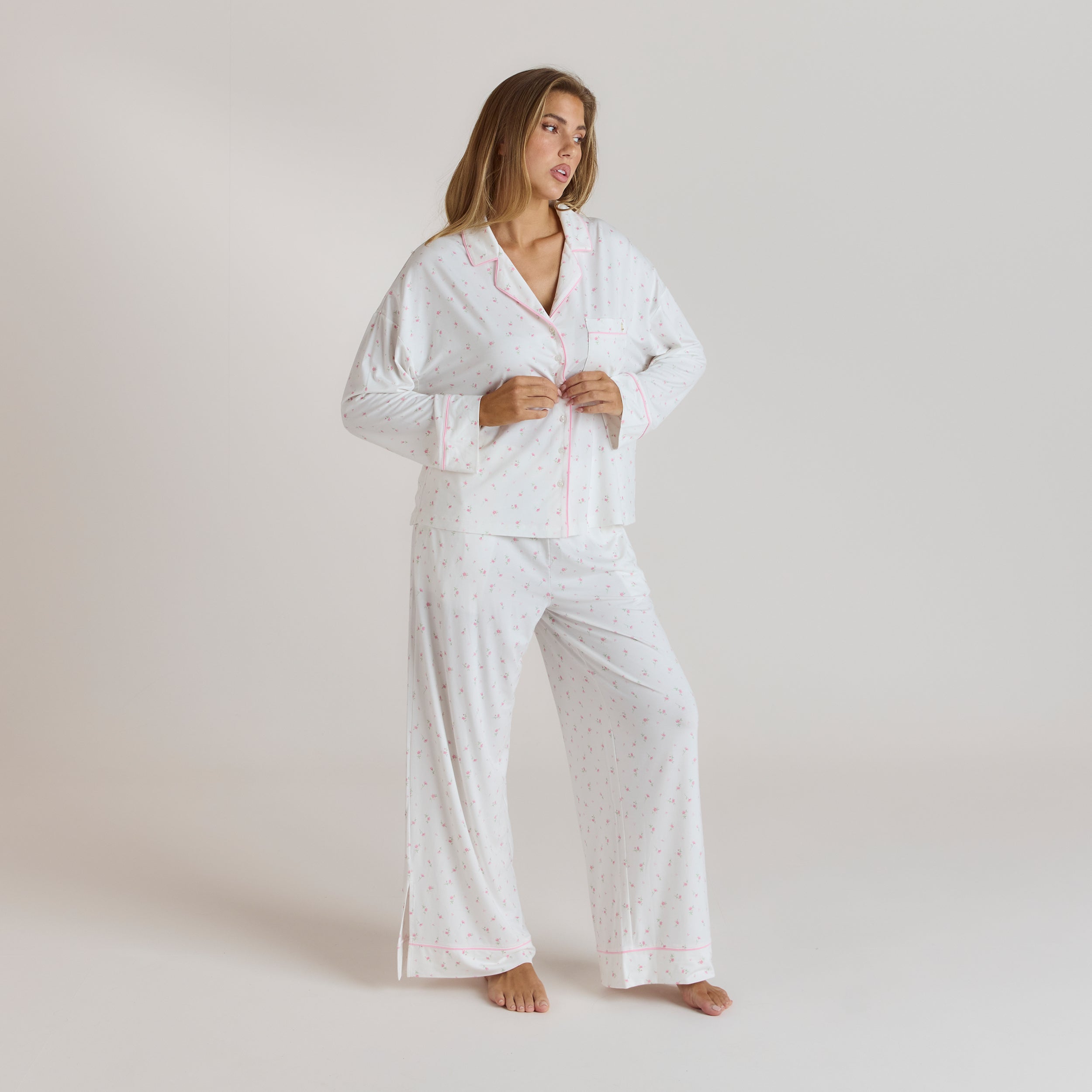 Modal Pyjama Broek | Modal Pyjama Broek - Bloemenprint