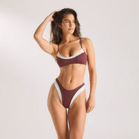 Monaco Bralette Bikinitop - Pruim