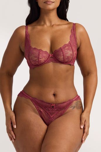 Enchant Plunge BH - Rabarberkleur