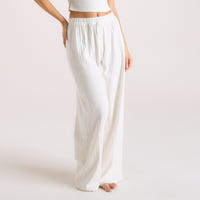 Pointelle Pyjama Broek - Crème