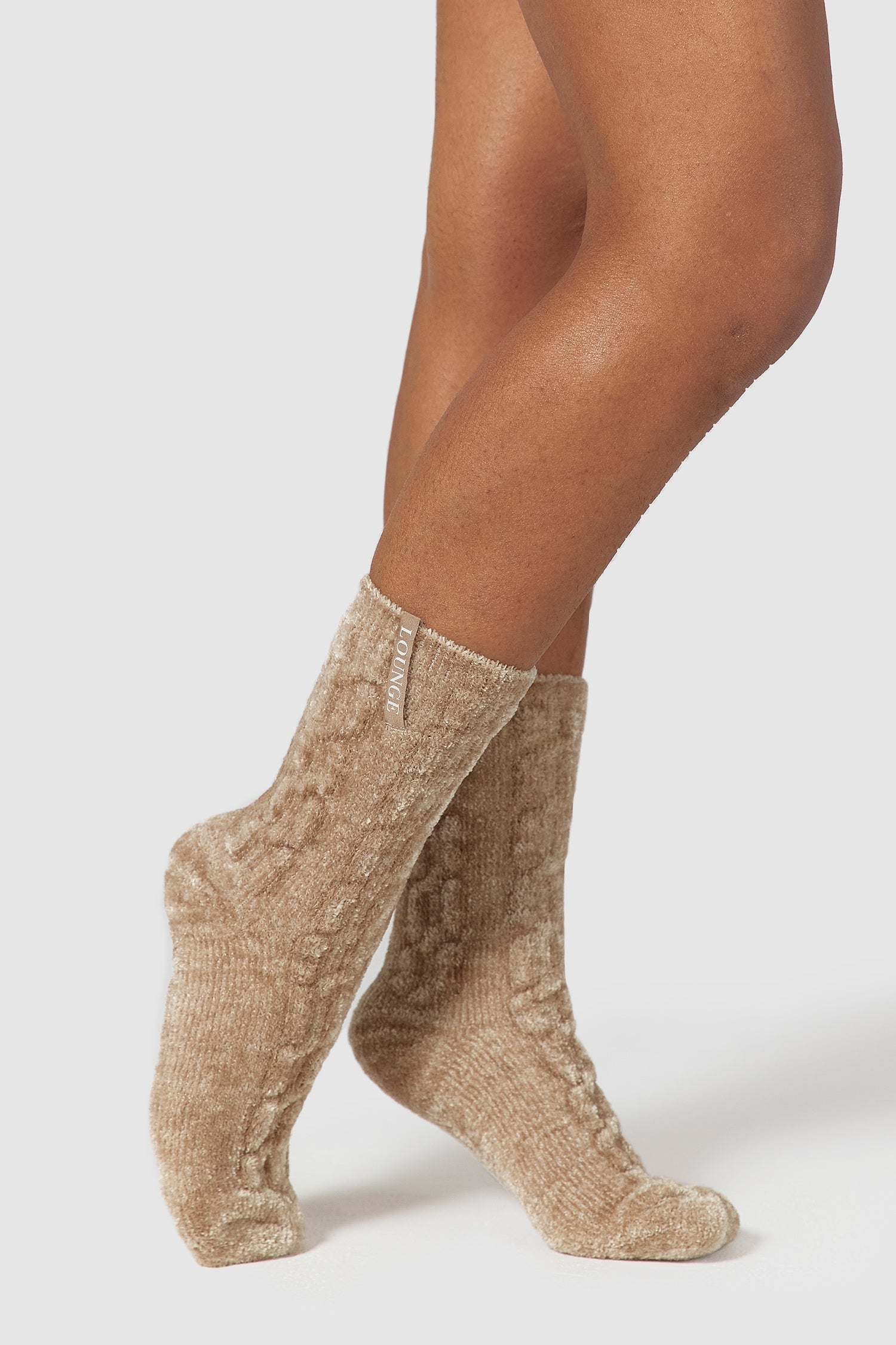 Chenille Gebreide Sokken | Aslayy, S-M