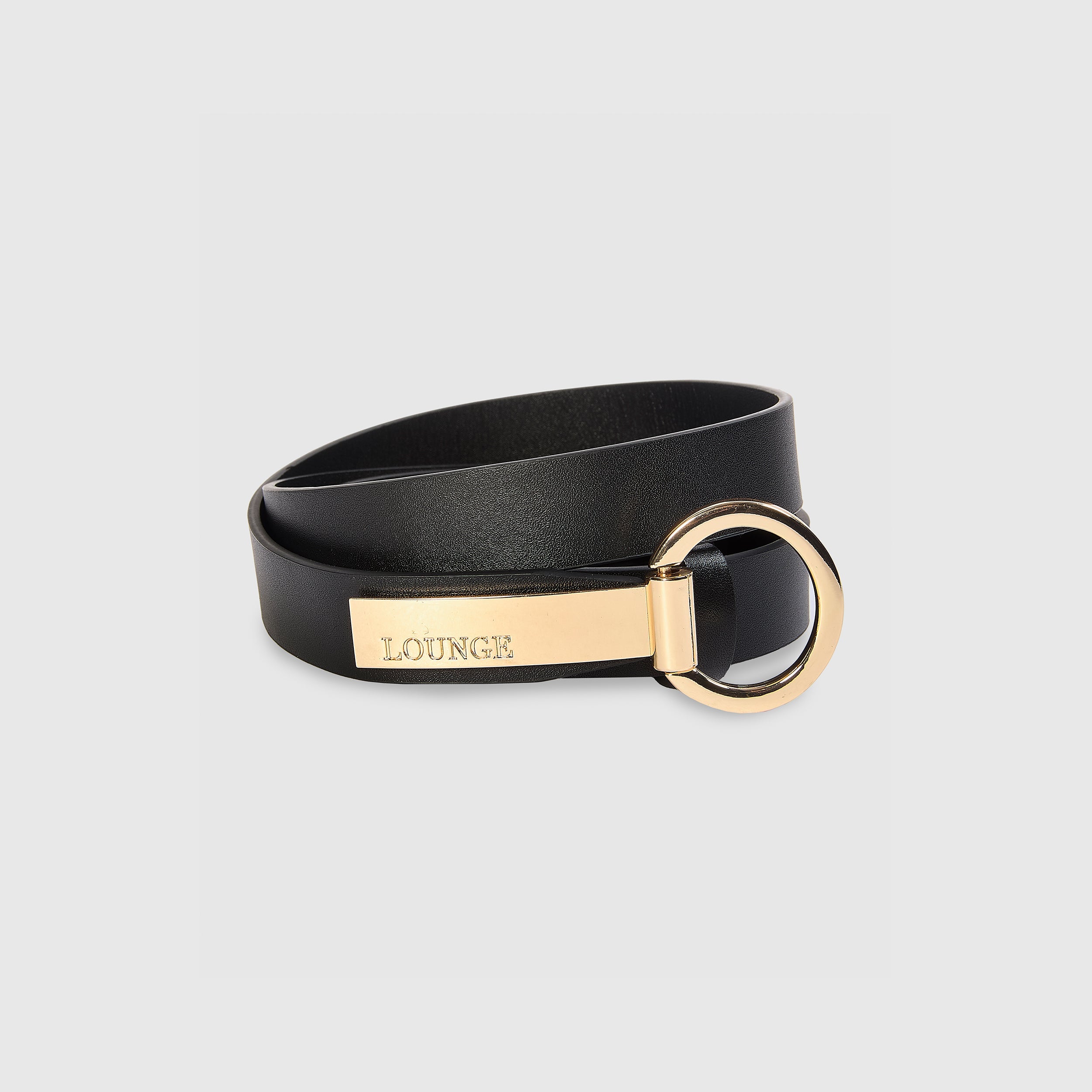 Riem met bar | Riem met bar - Zwart
