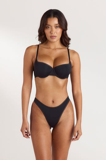 Comfort Extreme Push-Up Balconette BH - Zwart