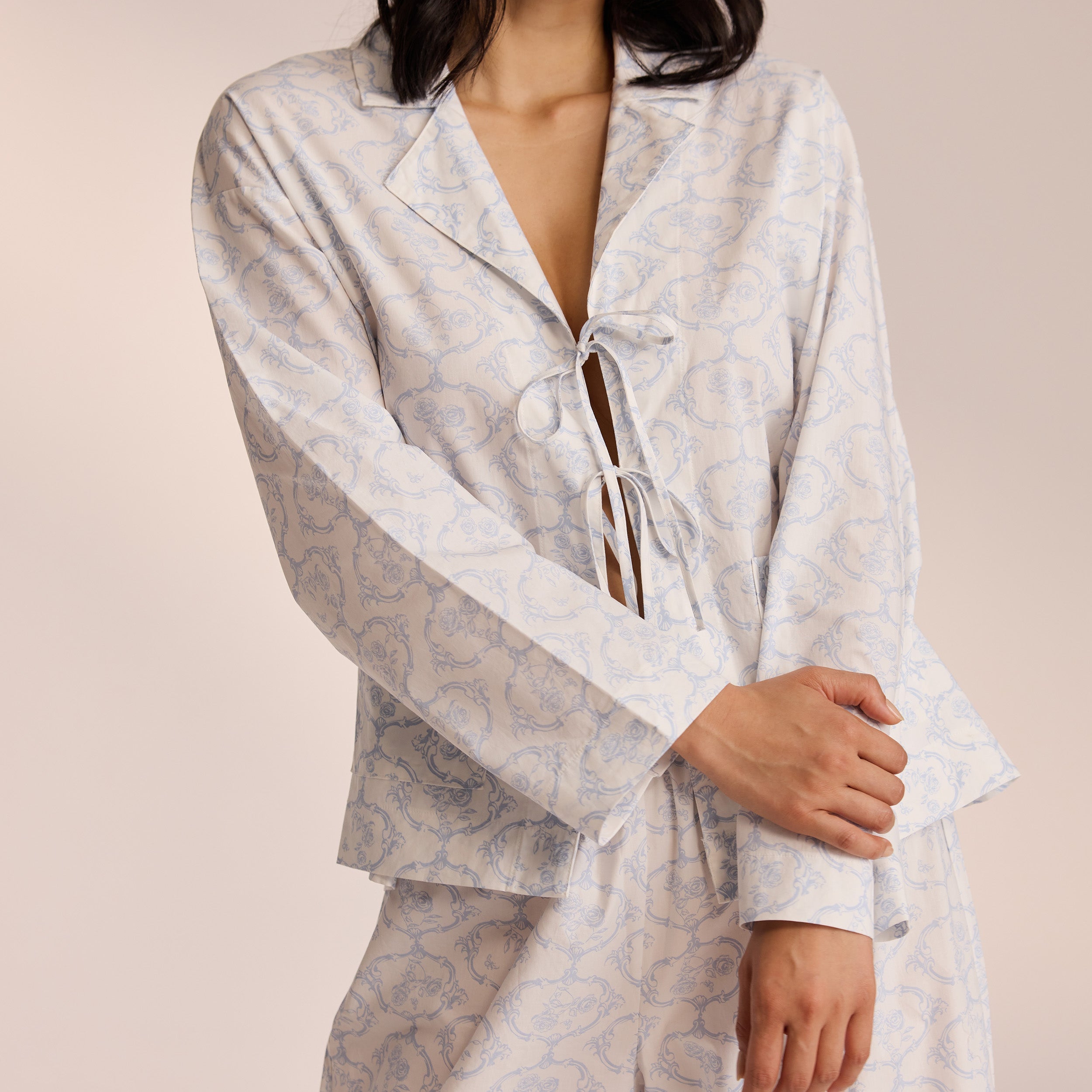 Katoenen Pyjama Shirt | Miki, S