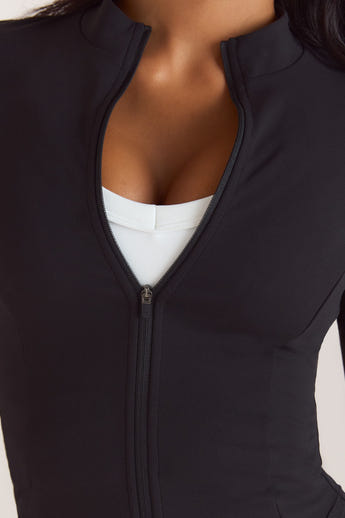 ContourSoft™ Cinch Jas met rits - Zwart alternate
