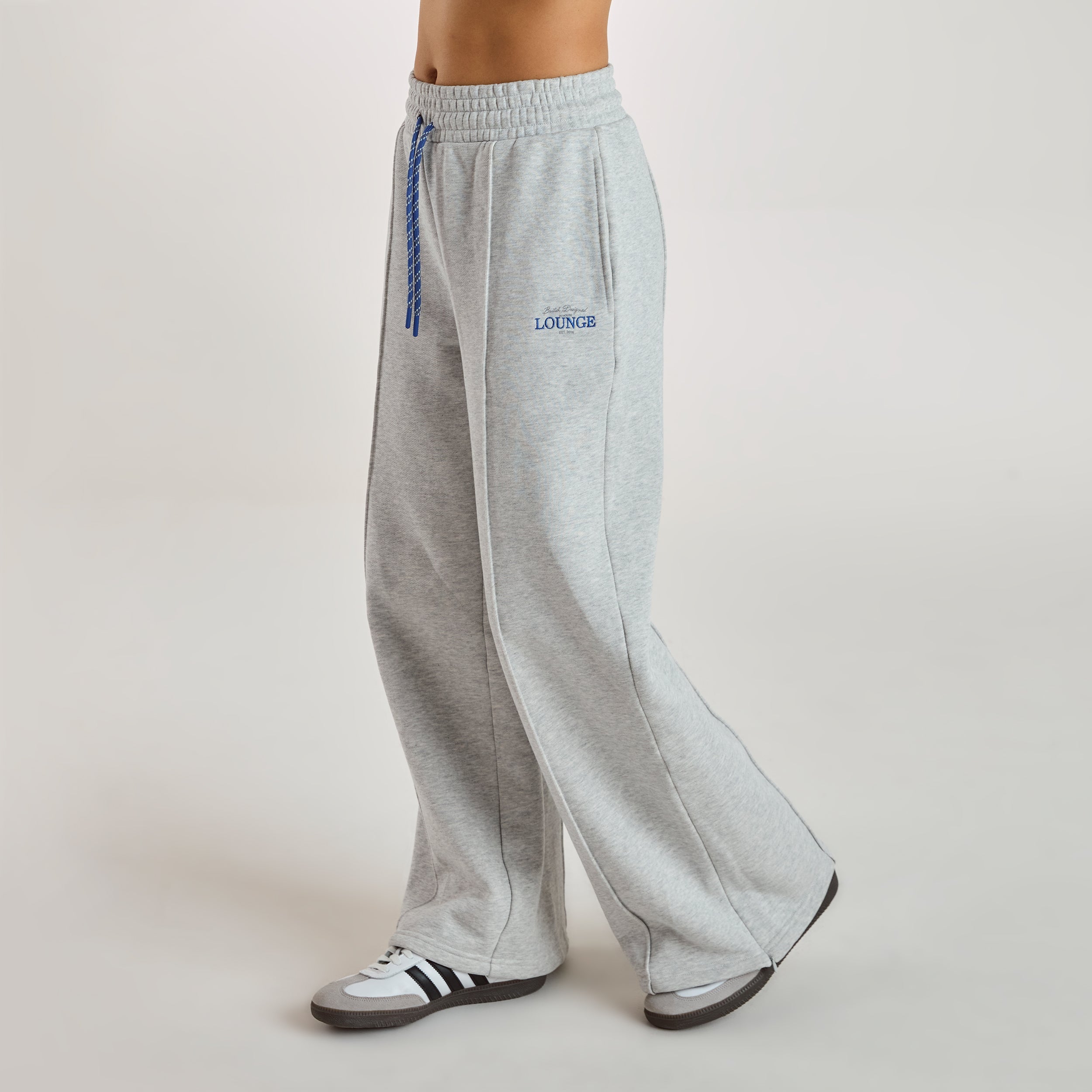 Joggingbroek met wijde pijpen | Joggingbroek met wijde pijpen - Grijs Marl