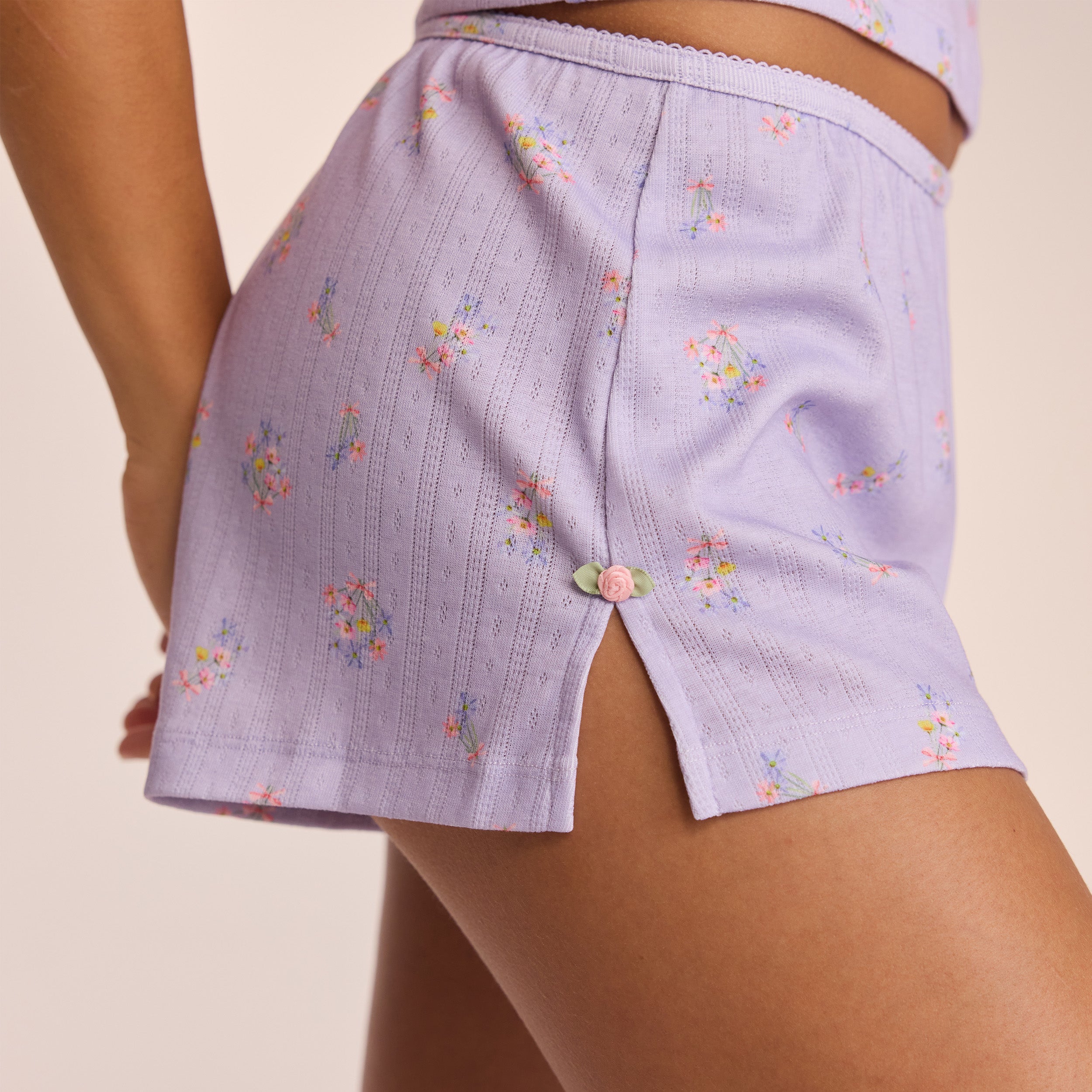 Pointelle Pyjamashorts | Ava, XS