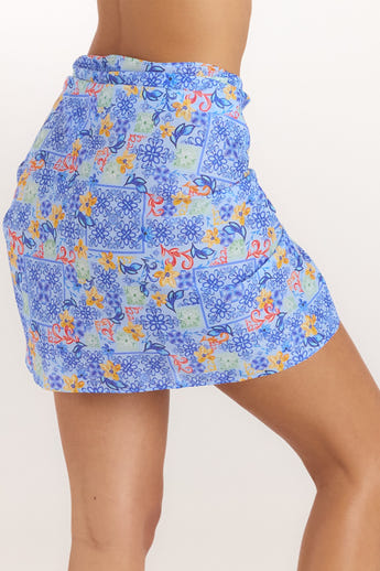 Mosaic Sarong - Blauw Print alternate