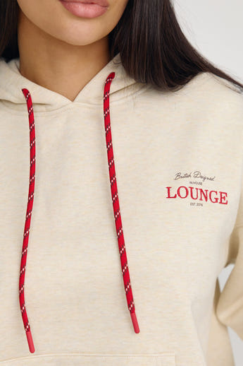 Oversized Hoodie - Havermout Marl