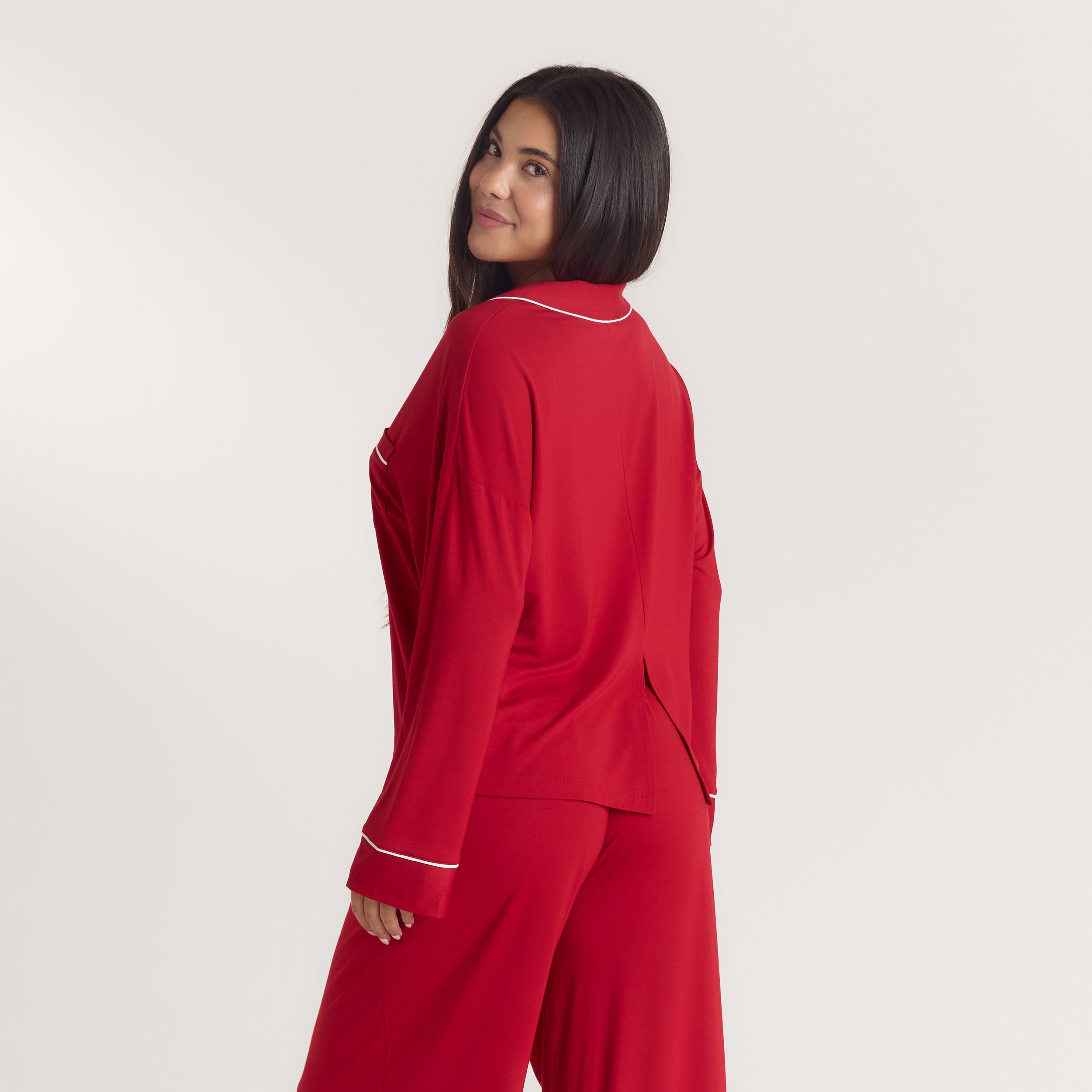 Alpine Dreams Pyjama Shirt - Rood alternate