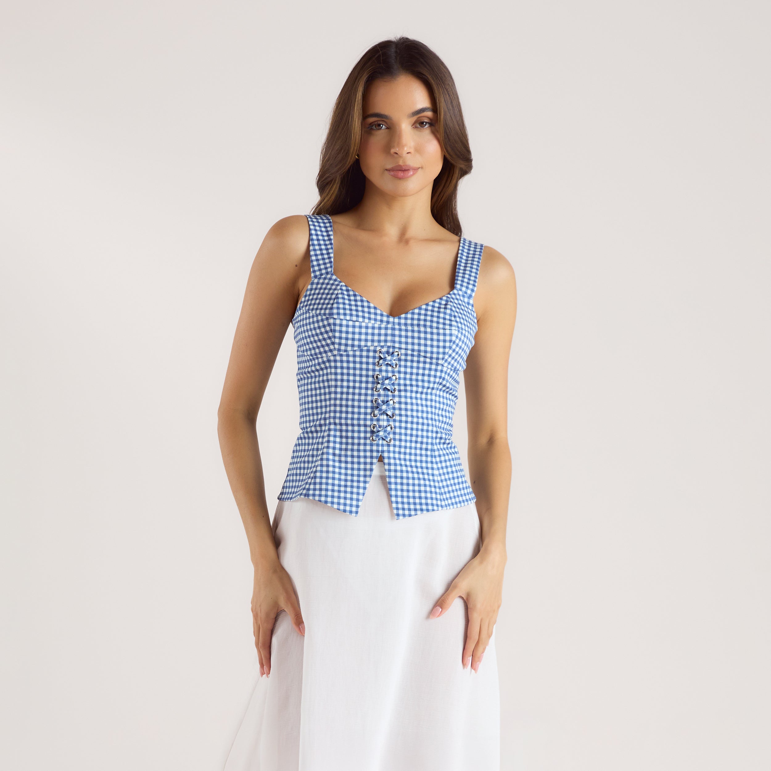 Corset Top | Corset Top - Blauw