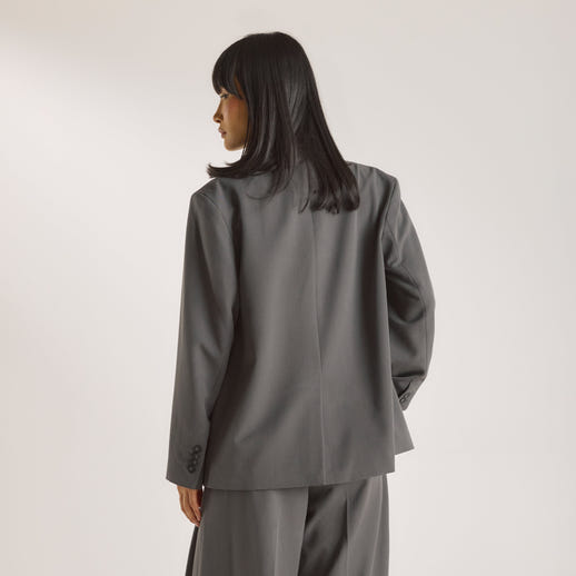 Oversized Blazer - Houtskool alternate