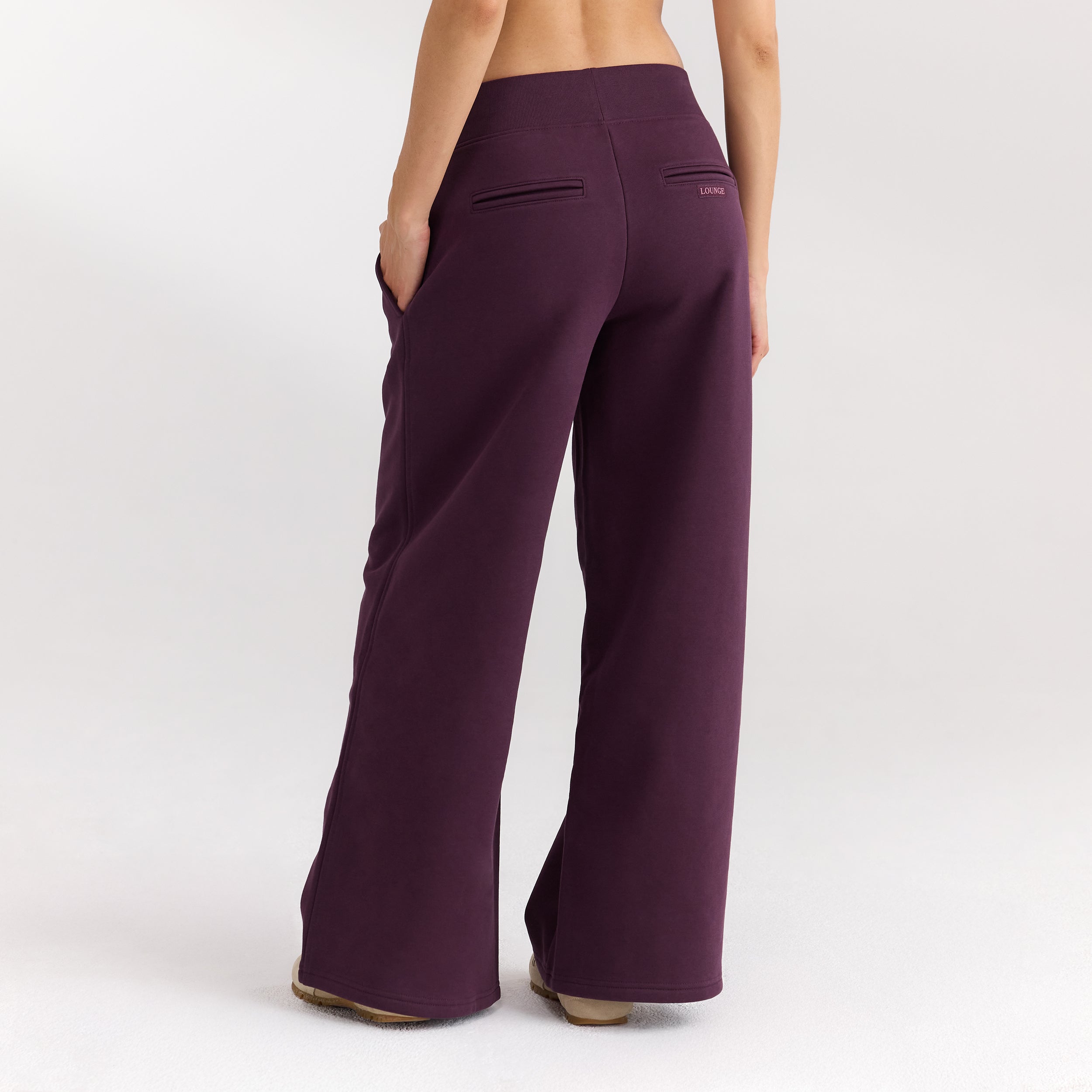 Joggingbroek met rechte pijpen | Joggingbroek met rechte pijpen - Kersenrood