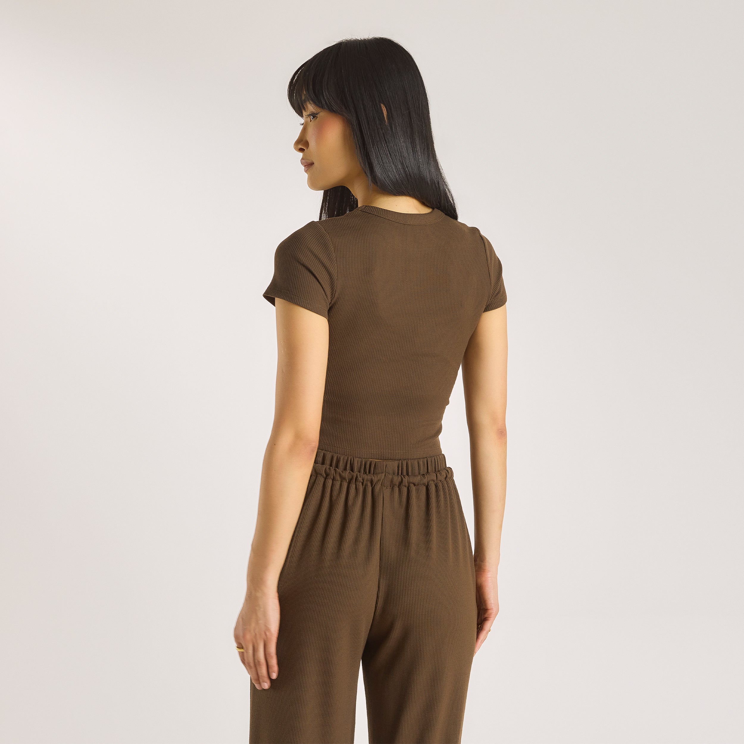 Waffle Baby Tee - Chocolade alternate