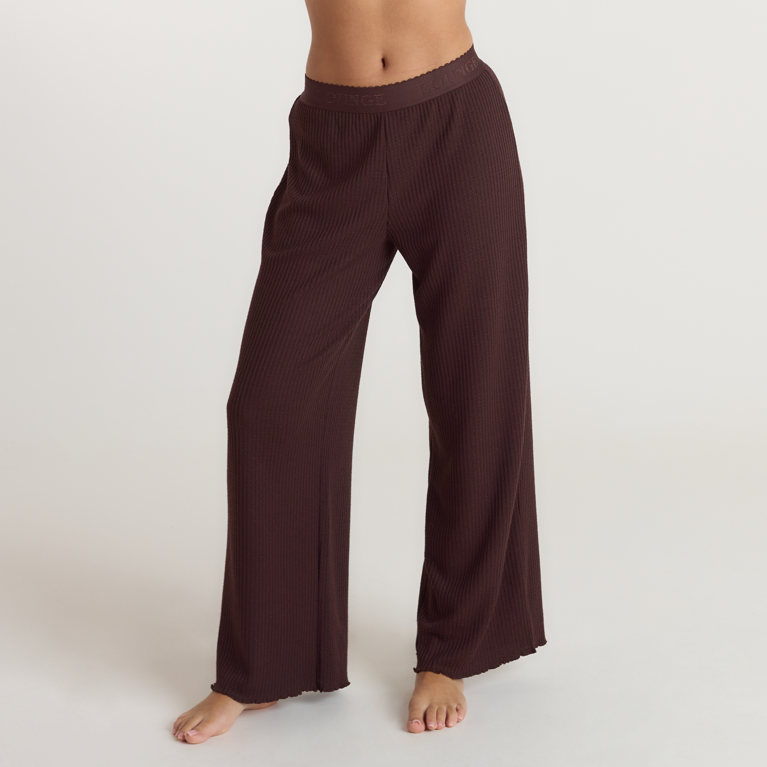 Soft Waffle Pyjama Broek | Soft Waffle Pyjama Broek - Donker Chocoladekleurig