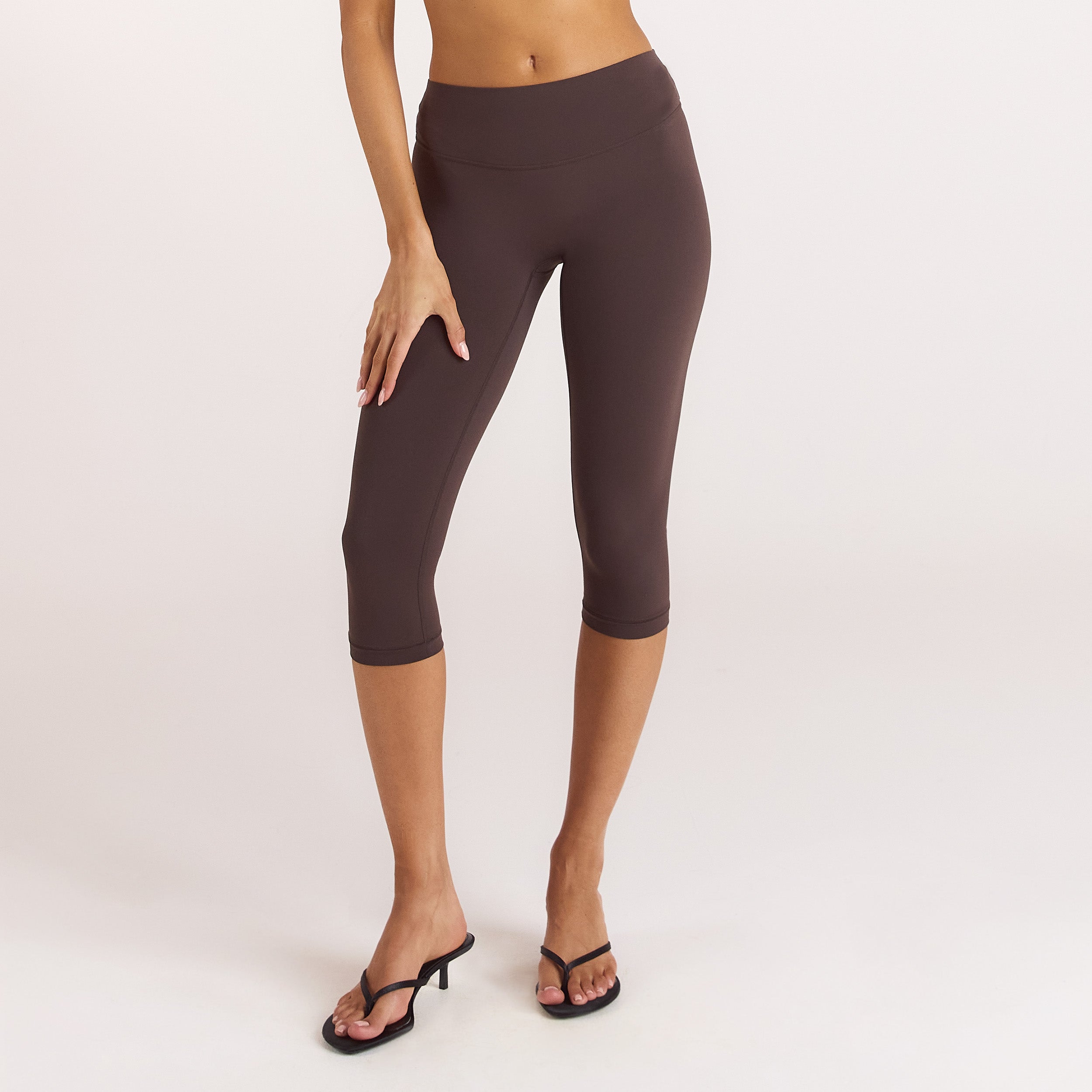 ContourSoft Capri Leggings | ContourSoft Capri Leggings - Donker Chocoladekleurig