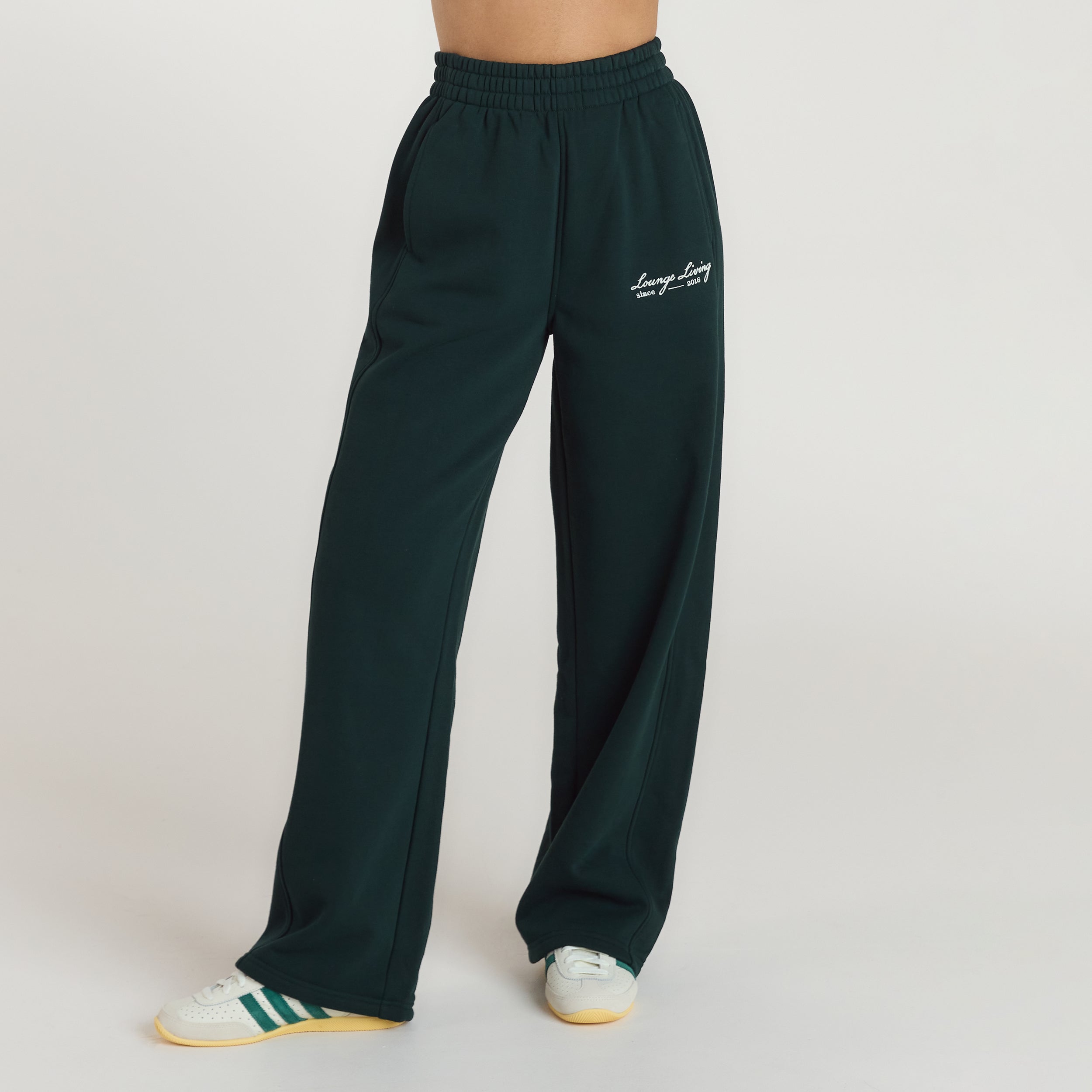 Lounge Living Rechte Joggingbroek | Lounge Living Rechte Joggingbroek - Bosgroen