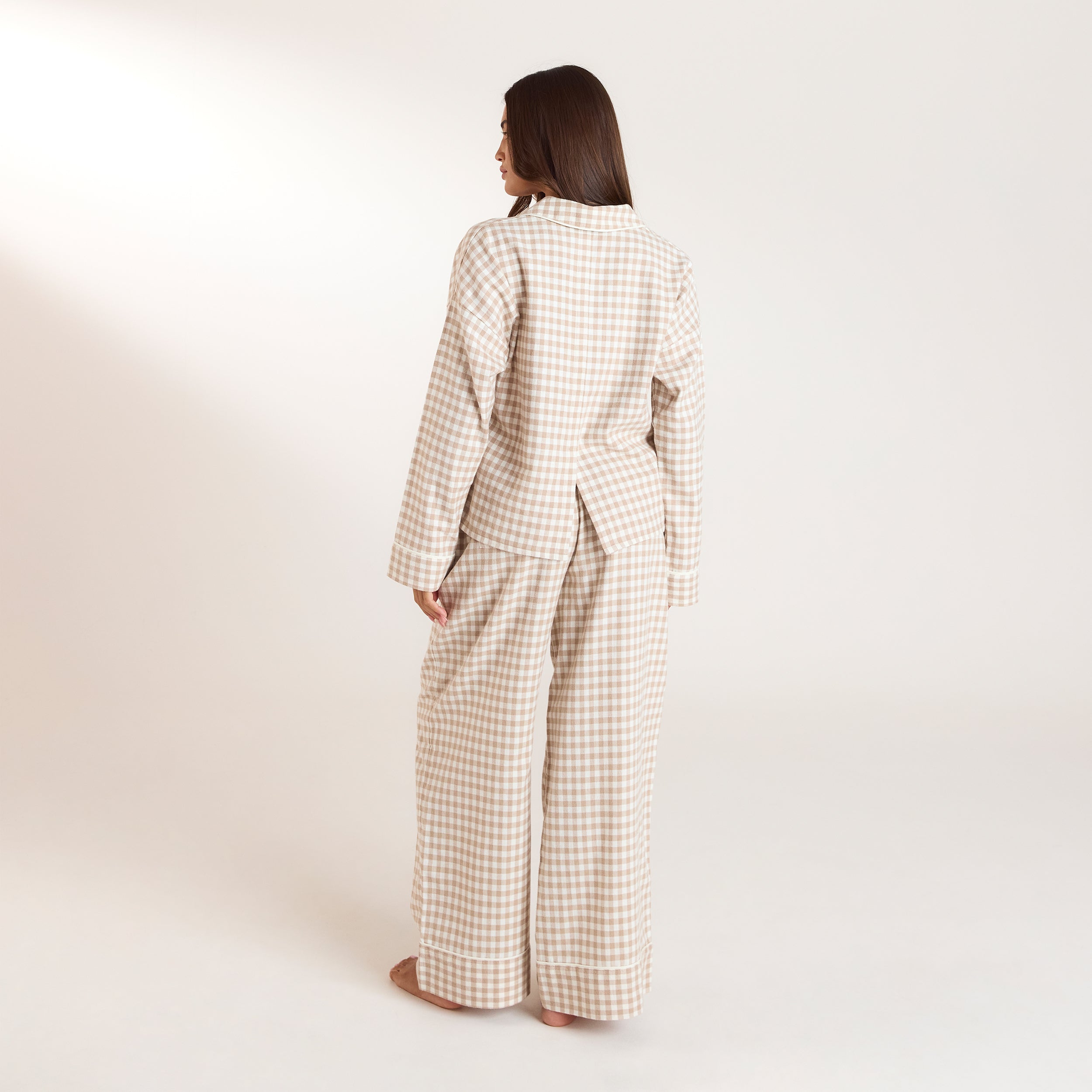 Gingham Pyjama Broek | Gingham Pyjama Broek - Beige