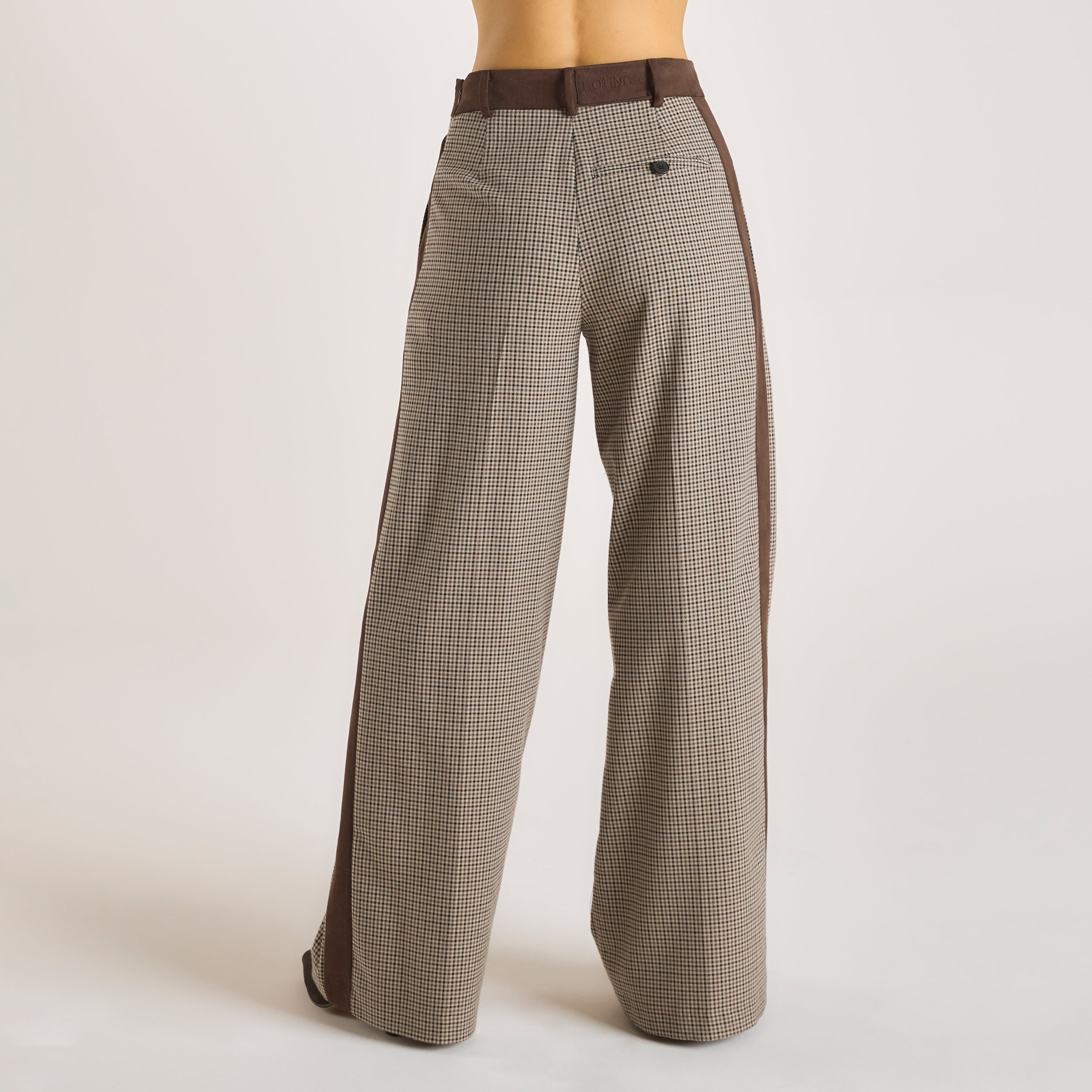 Houndstooth Broek - Bruin alternate