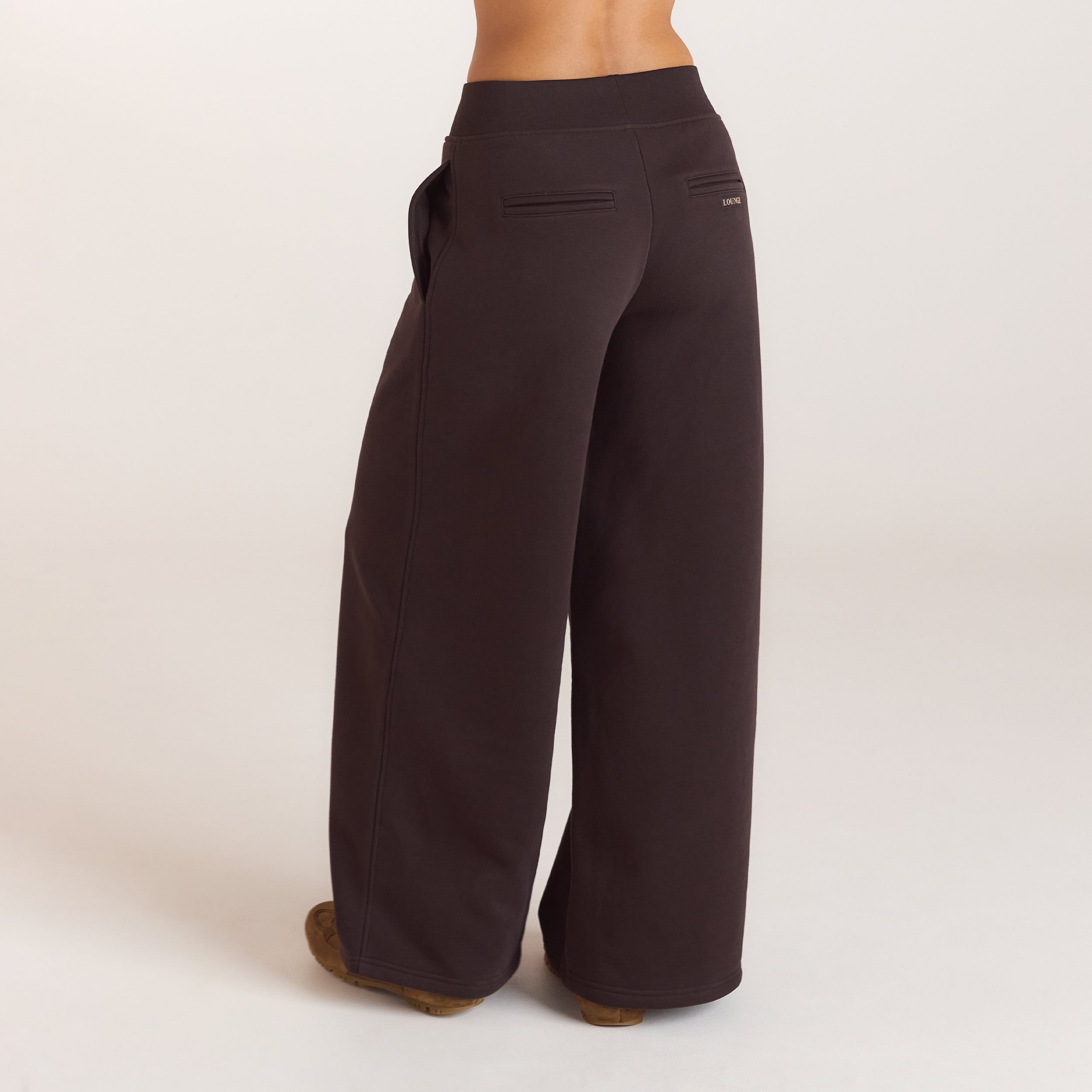 Joggingbroek met rechte pijpen | Joggingbroek met rechte pijpen - Donker Chocoladekleurig