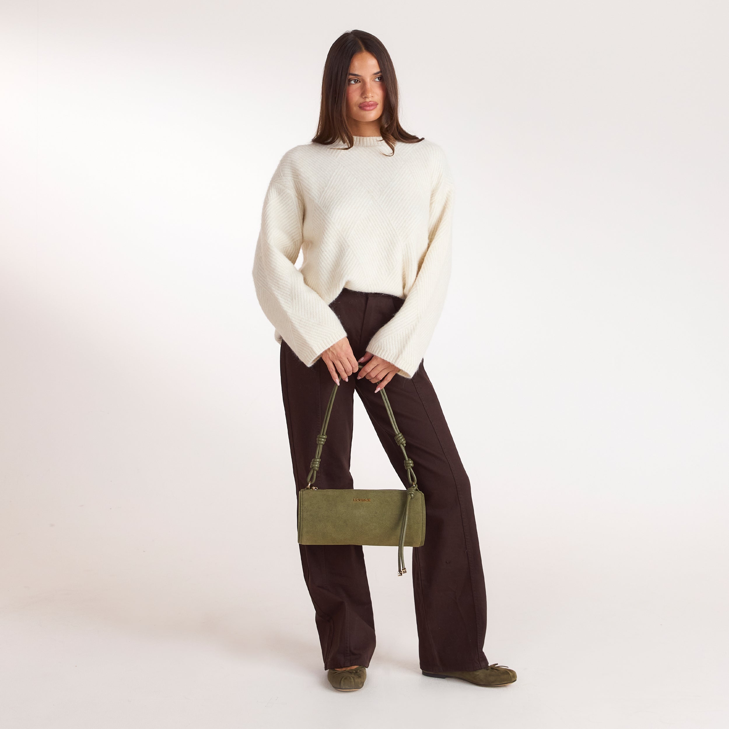 Miffy Barrel Shoulder Bag | Miffy Barrel Shoulder Bag - Olijf