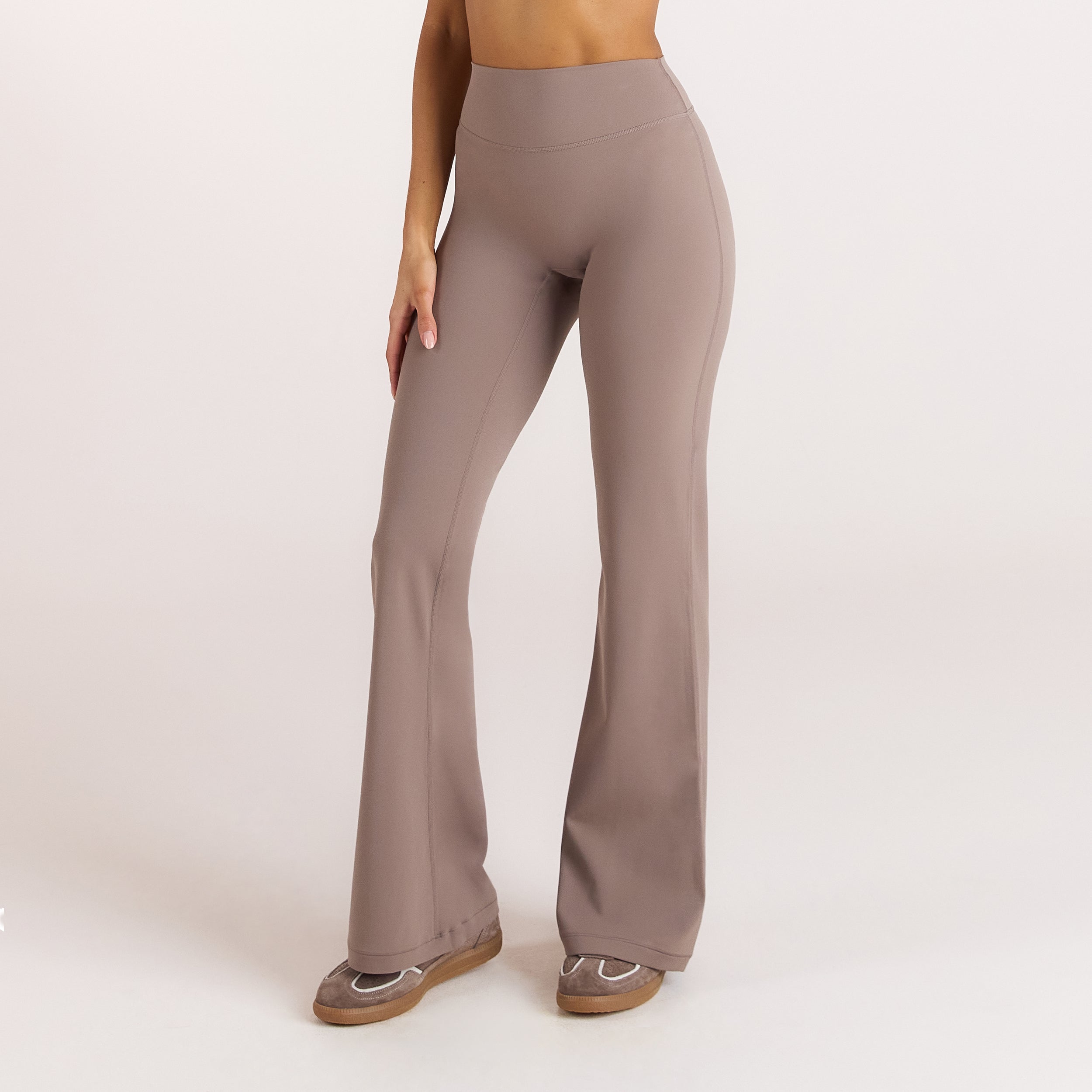 ContourSoft Uitlopende Leggings | ContourSoft Uitlopende Leggings - Paddenstoelkleurig