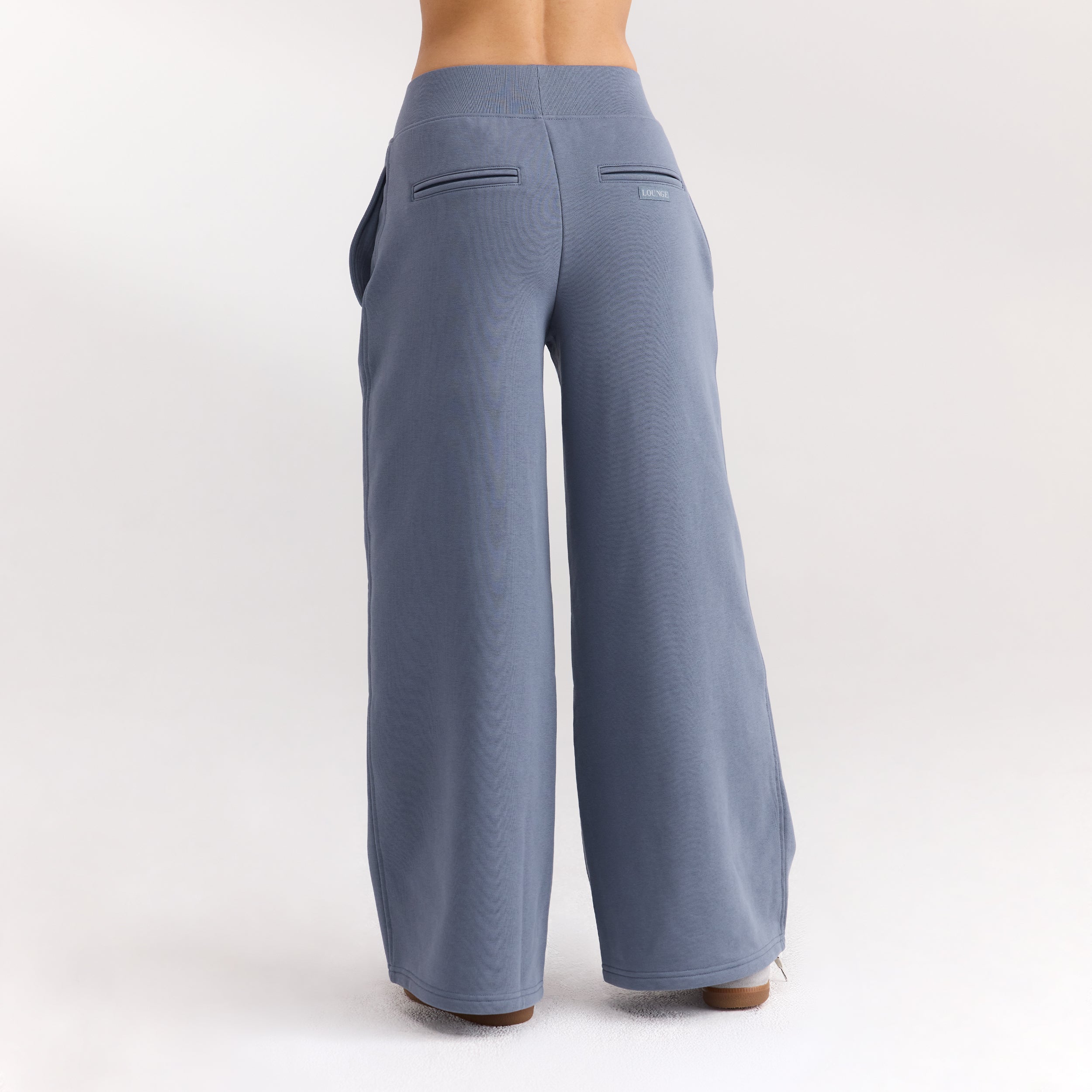Joggingbroek met rechte pijpen | Joggingbroek met rechte pijpen - Leiblauw