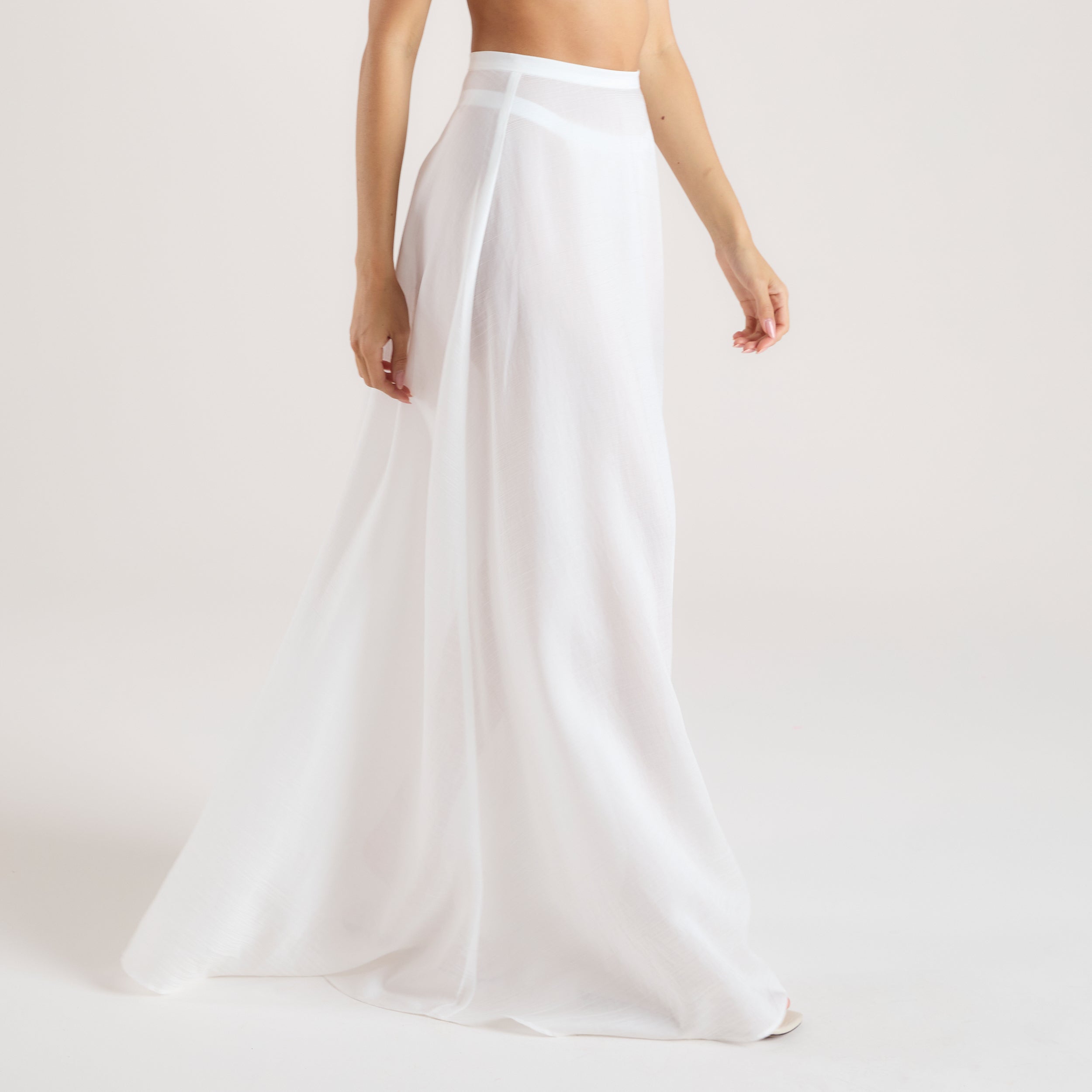 Sheer Maxi Rok | Sheer Maxi Rok - Wit