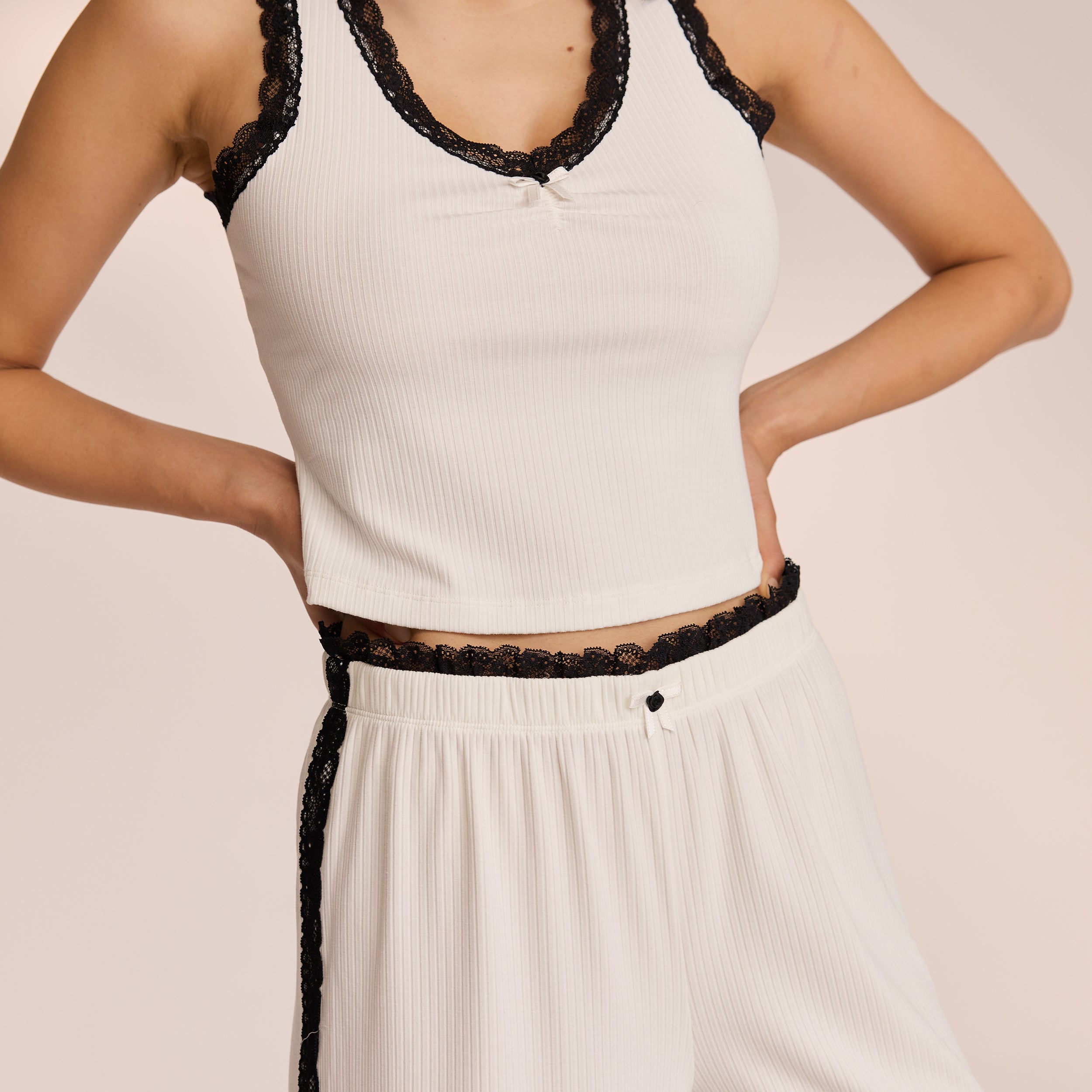 Kanten Pyjamabroek  | Miki, S