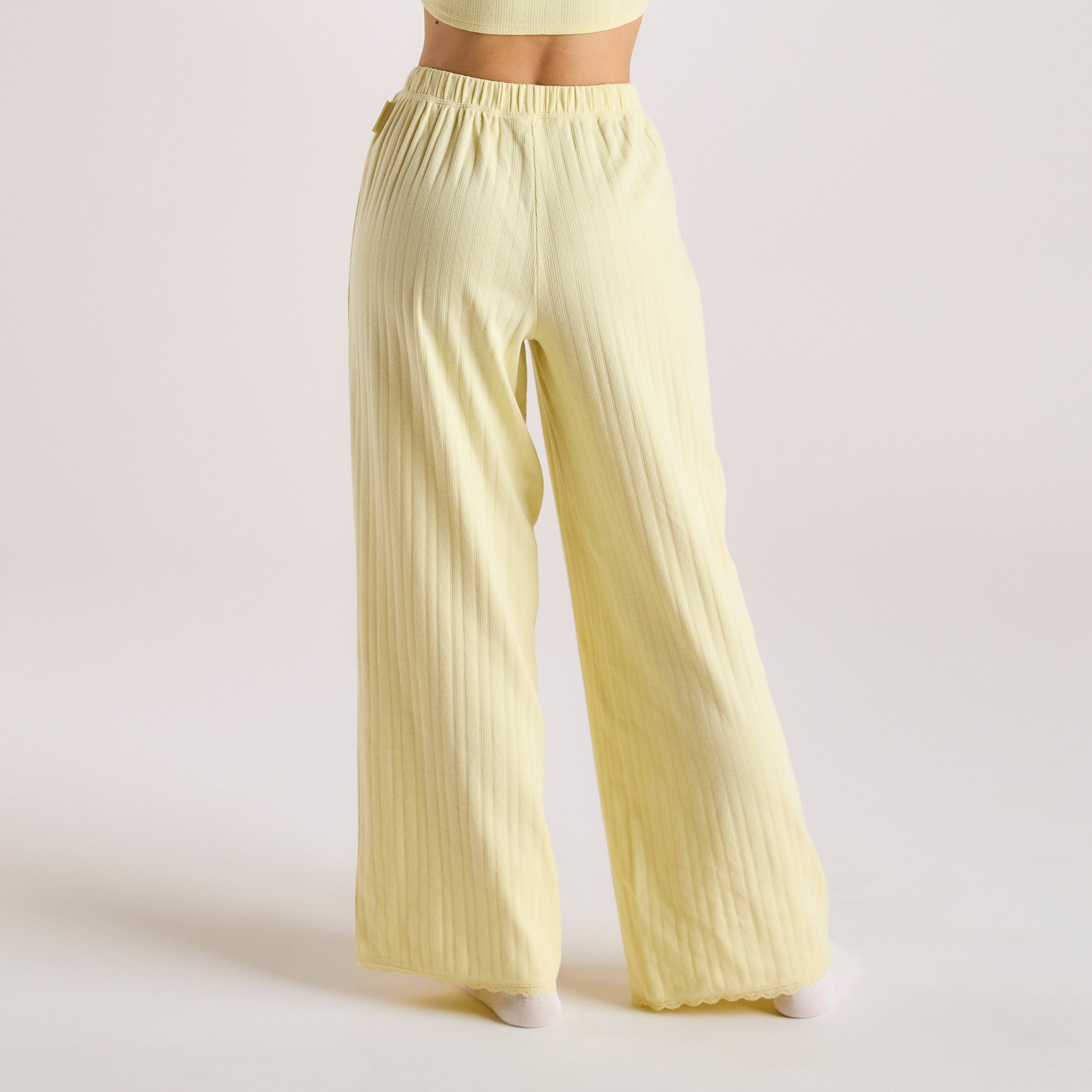Pointelle Pyjama Broek | Pointelle Pyjama Broek - Boterbloem Geel